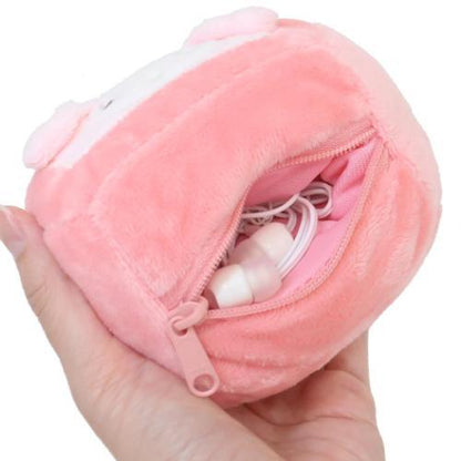 SANRIO | My Melody Mini Pouch Die-Cut Pouch Bag Charm Keychain H7 x W10 x D5.5cm (Roll Cake)