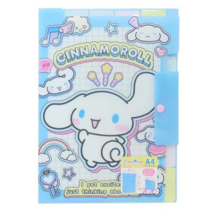 SANRIO | Cinnamoroll A4 Pocket File with Top and Side Access 225 x 315 mm