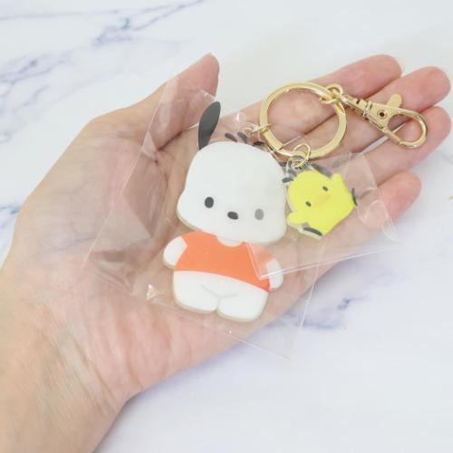 SANRIO | Pochacco Die-Cut Twin Key Holder Keychian 13x79x87mm