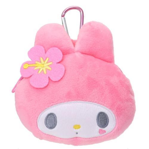 SANRIO | My Melody Mini Pouch with Carabiner Bag Charm Plush keychain 185x120x55mm (Y2K)