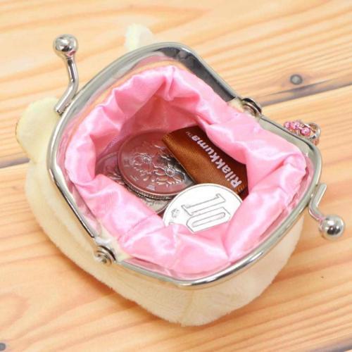 SAN-X | Rilakkuma Kiiroitori Coin Purse Petite Clasp Keychain 65x55x45 mm