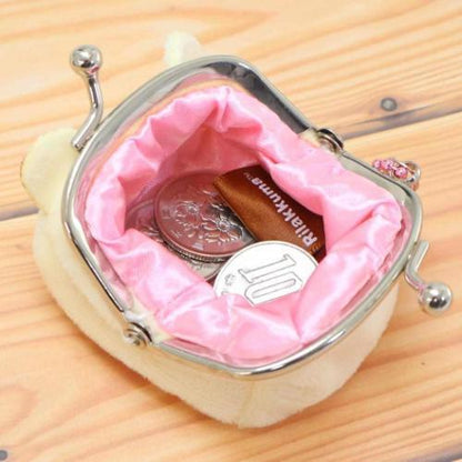 SAN-X | Rilakkuma Kiiroitori Coin Purse Petite Clasp Keychain 65x55x45 mm