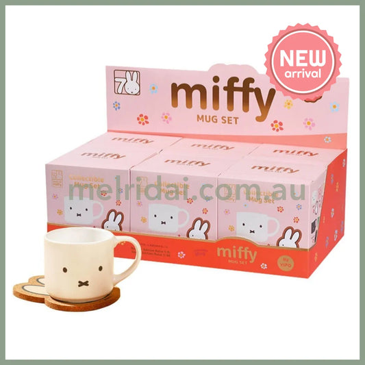VIPO x Miffy | 70th Anniversary Ceramic Mug & Coaster Set Blind Box. (order six for complete box)