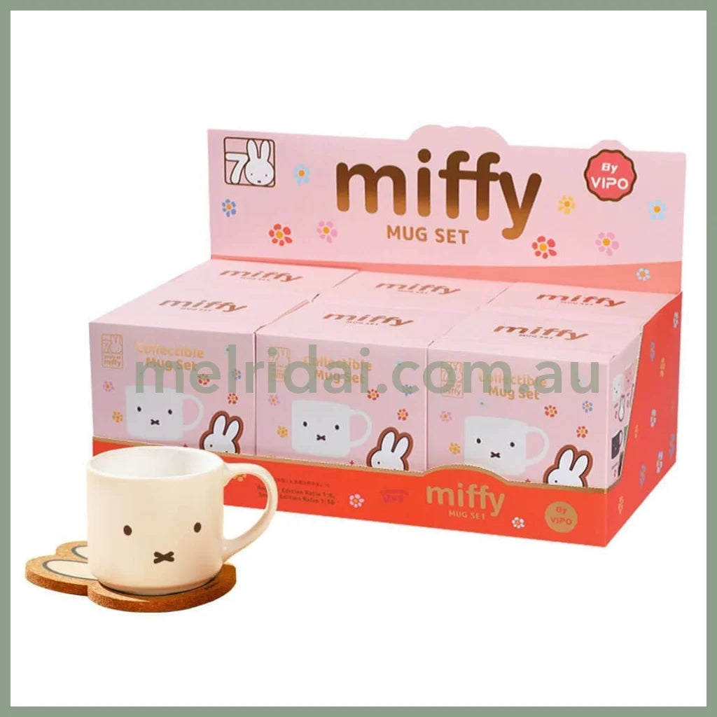 VIPO x Miffy | 70th Anniversary Ceramic Mug & Coaster Set Blind Box. (order six for complete box)