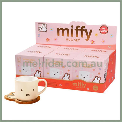 VIPO x Miffy | 70th Anniversary Ceramic Mug & Coaster Set Blind Box. (order six for complete box)