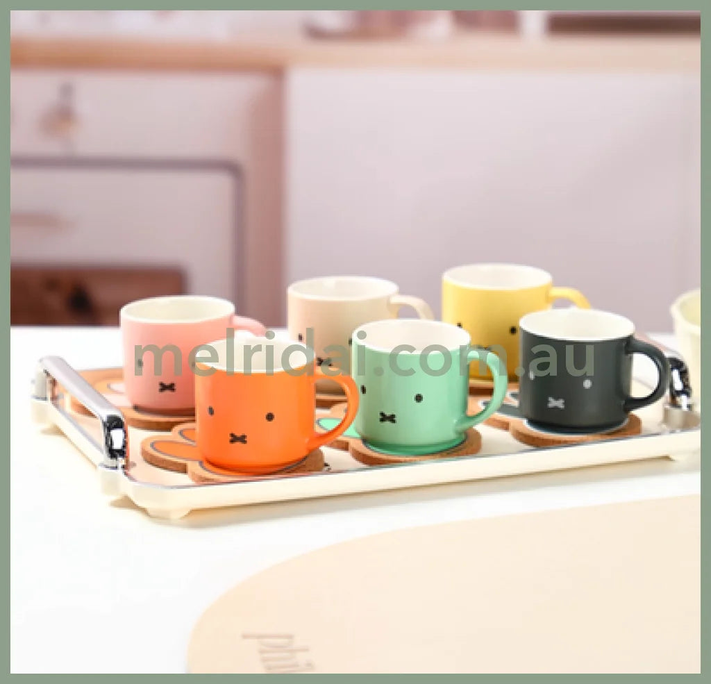 VIPO x Miffy | 70th Anniversary Ceramic Mug & Coaster Set Blind Box. (order six for complete box)