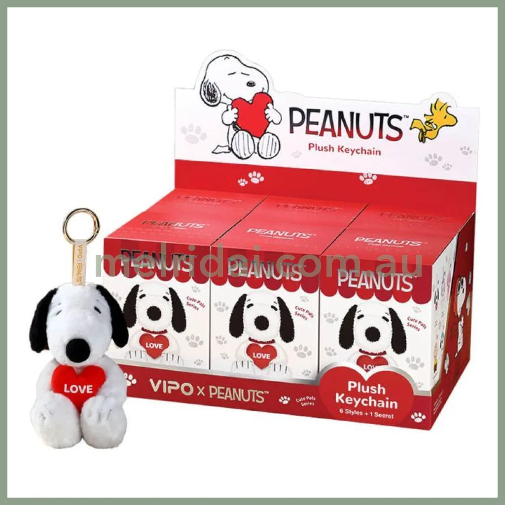 VIPO x Peanuts | Snoopy Cute Pals Series Plush Keychain Blind Box 100 x 100 x 150mm (order six for complete box)