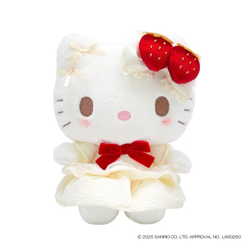 SANRIO | Hello Kitty Plush Toy Plush Doll 200x145x200mm (Strawberry Shortcake)