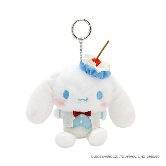 SANRIO | Cinnamoroll Mascot Holder Bag Charm Keychain 130x145x60mm (Sky Blue Cherry Cake)