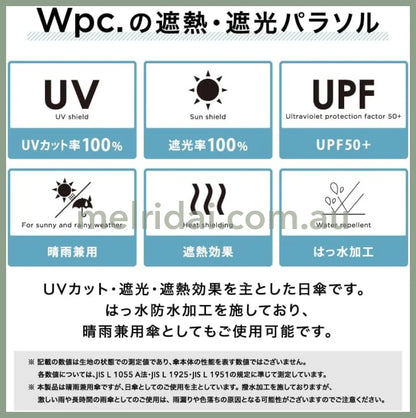 Wpc X Sanrio | Folding Umbrella Kuromi 日本三丽鸥 库洛米折叠晴雨伞/遮阳伞 100% 遮光