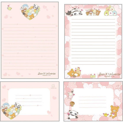San-X | Letter Envelope Set 190×142mm (San-X Universe Heart)