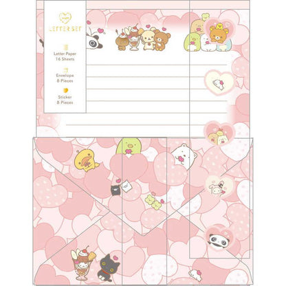 San-X | Letter Envelope Set 190×142mm (San-X Universe Heart)