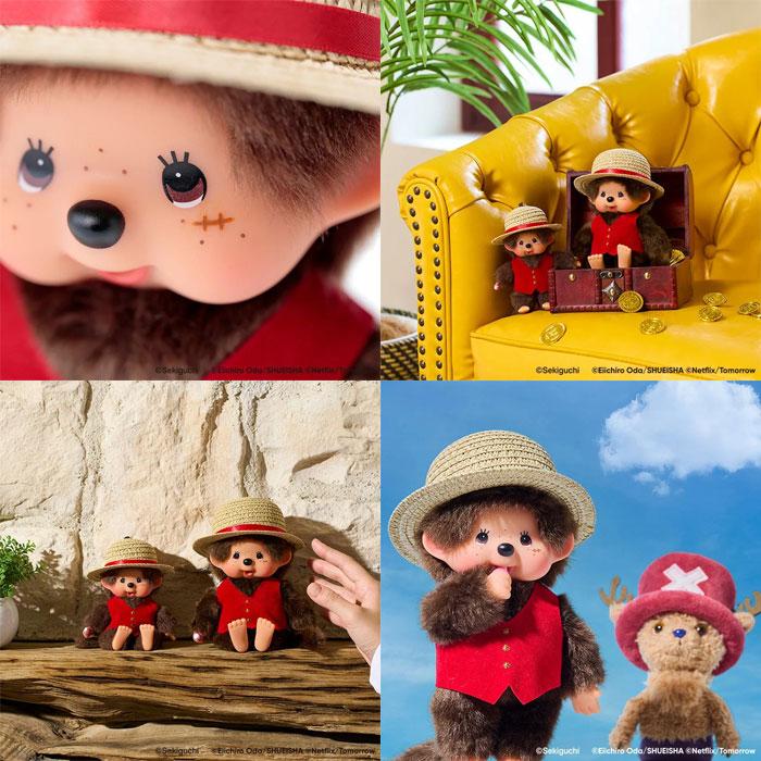 Monchhichi x NETFLIX ONE PIECE Season 2 | Luffy Plush Doll Plush Toy 200×120×120mm