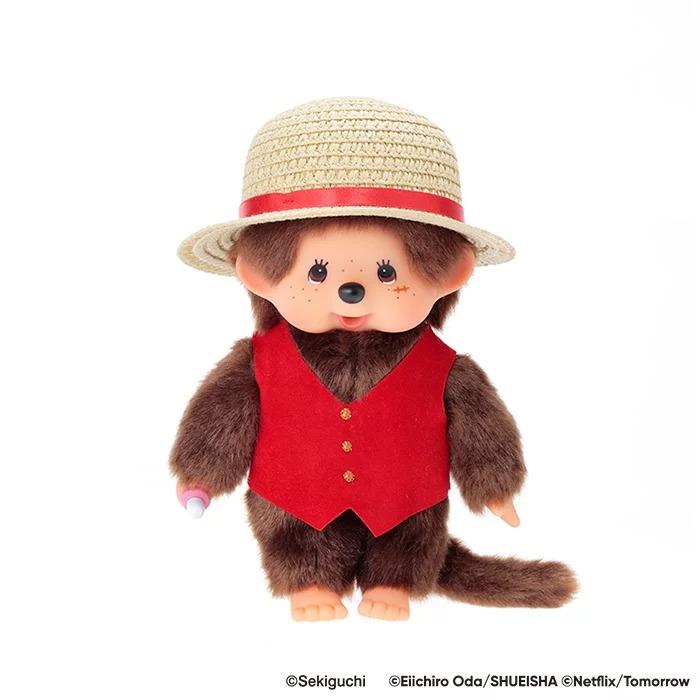 Monchhichi x NETFLIX ONE PIECE Season 2 | Luffy Plush Doll Plush Toy 200×120×120mm