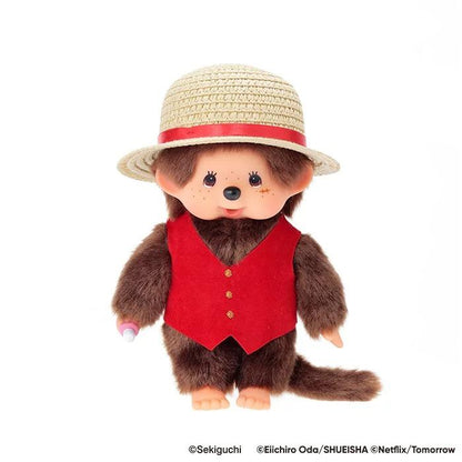 Monchhichi x NETFLIX ONE PIECE Season 2 | Luffy Plush Doll Plush Toy 200×120×120mm