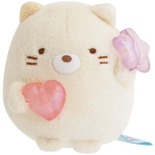 SAN-X | Sumikkogurashi Neko Tenori Plush SS 55×50×60mm (Gummy Gummy Party Theme)