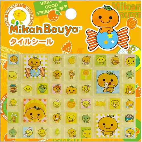San-X | Mikan Bouya Tile Stickers 100×100×3mm