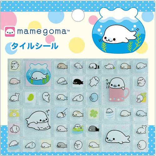 San-X | Mamegoma Tile Stickers 100×100×3mm