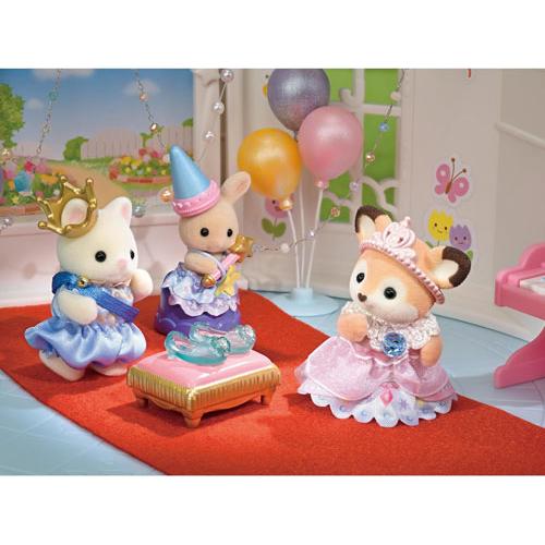 【JP】Sylvanian Families | Princess and Glass Shoes Princess Babies Glass Slipper Play S-77 Set
