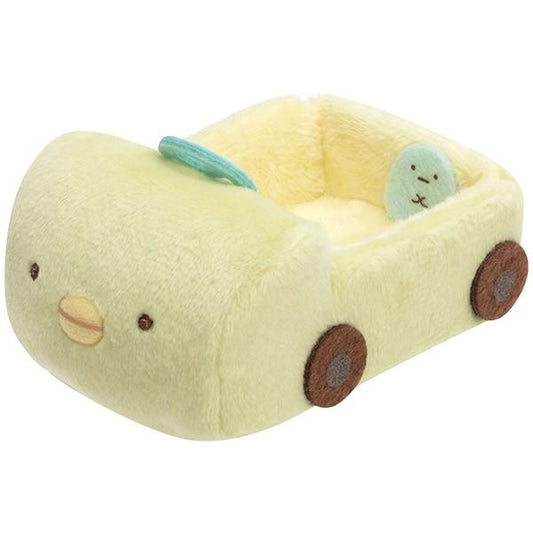 SAN-X | Sumikko Gurashi Tenori Plush Toy Penguin Car 40×60×95mm