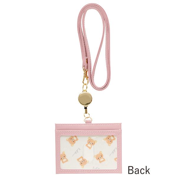 SAN-X | Rilakkuma ID Holder Card Case Reel Pink 80×100mm