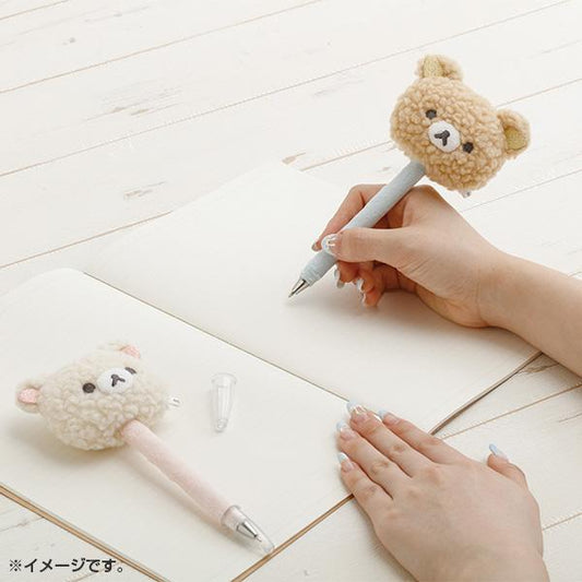 SAN-X | Rilakkuma Korilakkuma Mascot Ballpoint Pen 0.7mm Black (New Basic BOA ITEMS Moko Moko Fluffy)