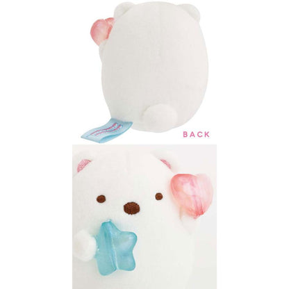 SAN-X | Sumikkogurashi Shirokuma Tenori Plush SS 55×50×60mm (Gummy Gummy Party Theme)