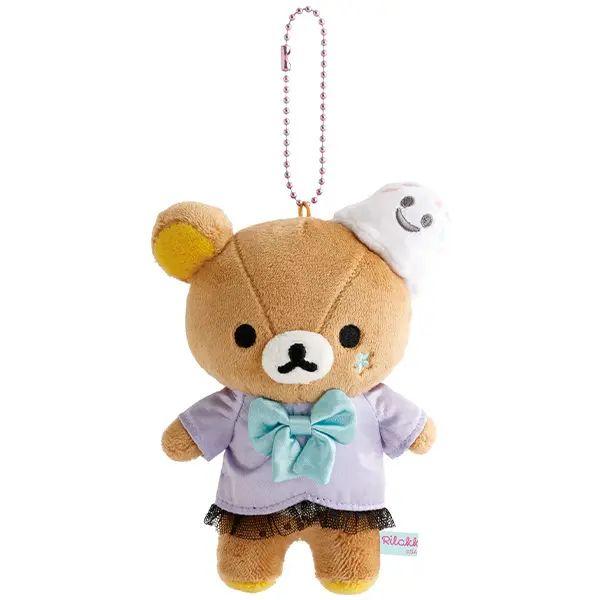 San-X | Rilakkuma Hanging Plush Toy Keychain Bag Charm  110×80×80mm (Pastel Halloween Party)