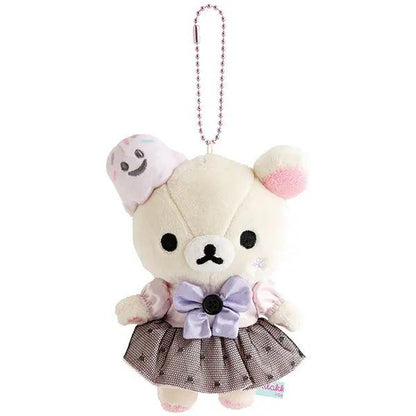 San-X | Rilakkuma Korilakkuma Hanging Plush Toy Keychain Bag Charm  110×80×80mm (Pastel Halloween Party)