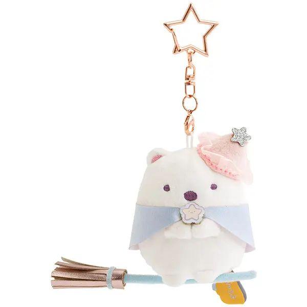 San-X | Sumikko Gurashi Shirokuma Hanging Plush Toy Bag Charm Keychain 70×95×45mm (Magical Halloween)