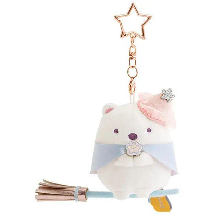 San-X | Sumikko Gurashi Shirokuma Hanging Plush Toy Bag Charm Keychain 70×95×45mm (Magical Halloween)