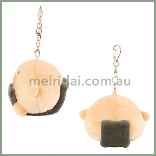 Yuri Yokomizo’s | Anything Creature Mascot Bag Charm Keychain 60x65x85mm (Roasted Grilled Rice Ball)