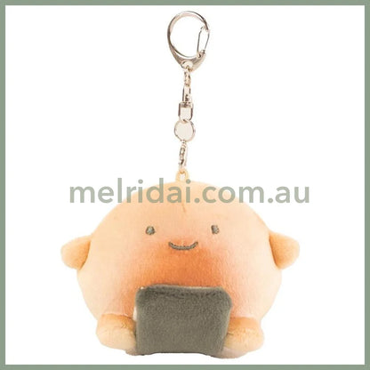 Yuri Yokomizo’s | Anything Creature Mascot Bag Charm Keychain 60x65x85mm (Roasted Grilled Rice Ball)