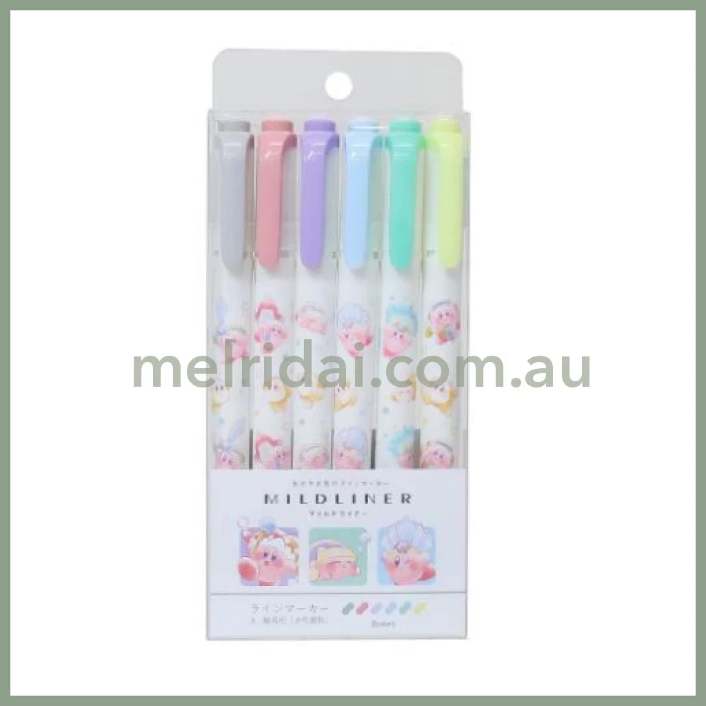 Zebra | Kirby Mildliner Double-Sided Highlighter Set Of 6