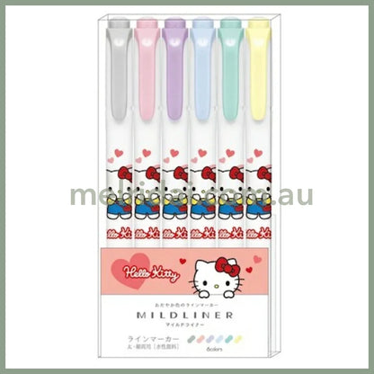 Zebra x Sanrio | Mildliner Double-Sided Highlighter Set 142×Φ12mm (Hello Kitty - Love)