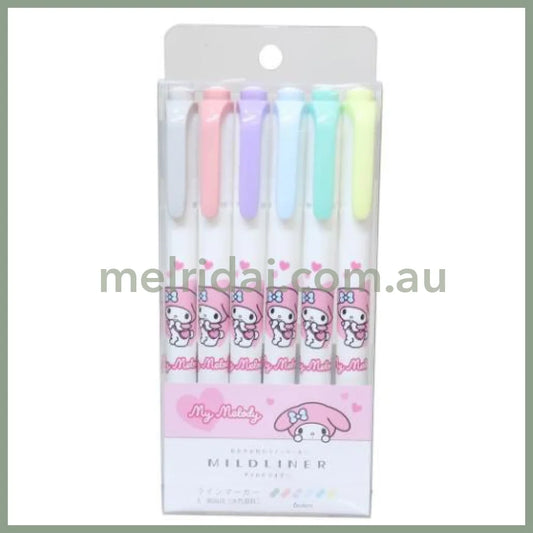 Zebra x Sanrio | Mildliner Double-Sided Highlighter Set 142×Φ12mm (My Melody - Love)