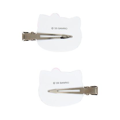 SANRIO | Bangs Clip Hair Clip 2 set 5.6×1×3.4cm (Hello Kitty - Pink)
