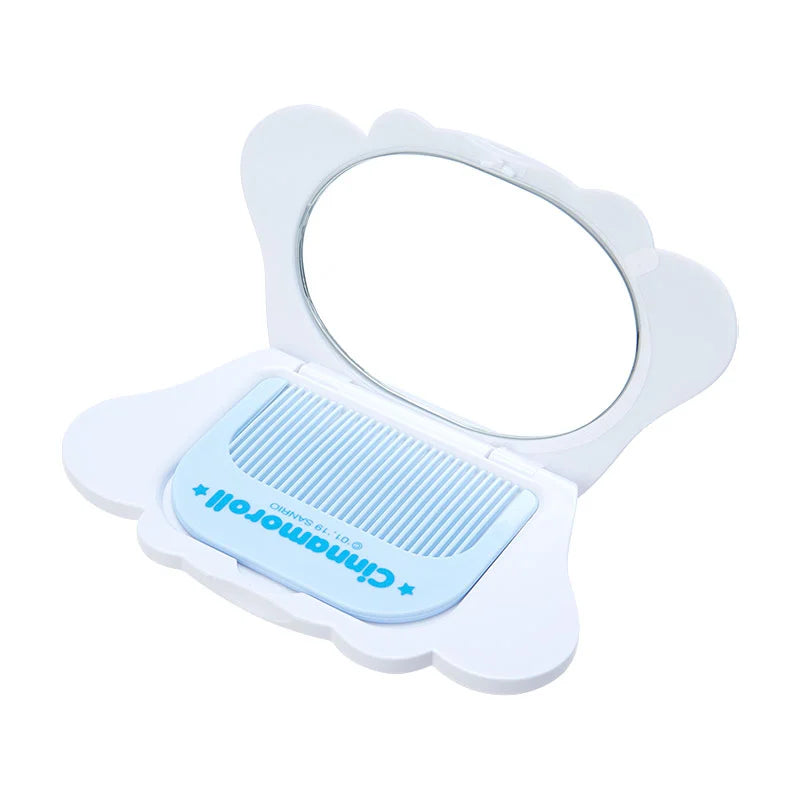SANRIO | Cinnamoroll Face Mirror & Comb Set 10.4 x 1.6 x 9.2cm