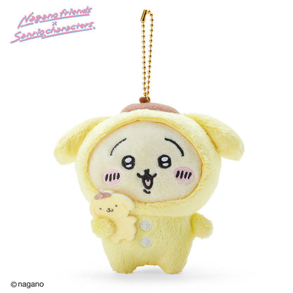 Nagano Friends X Sanrio | Chiikawa Mascot Holder Approx.11Cm // Pom Purin Usagi