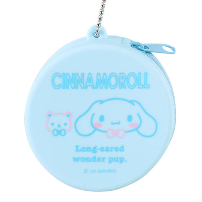 Sanrio | Mini Case Charm Keychain 日本三丽鸥 硅胶圆形零钱包/小药盒 挂件/钥匙链/线圈/珠链/登山扣 可拆卸