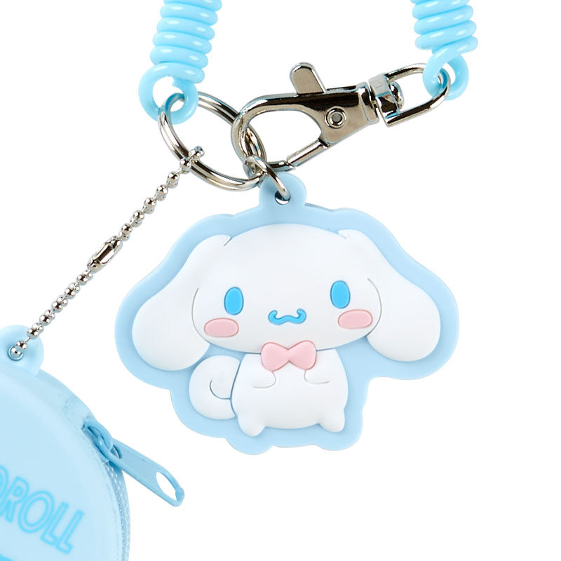 Sanrio | Mini Case Charm Keychain 日本三丽鸥 硅胶圆形零钱包/小药盒 挂件/钥匙链/线圈/珠链/登山扣 可拆卸