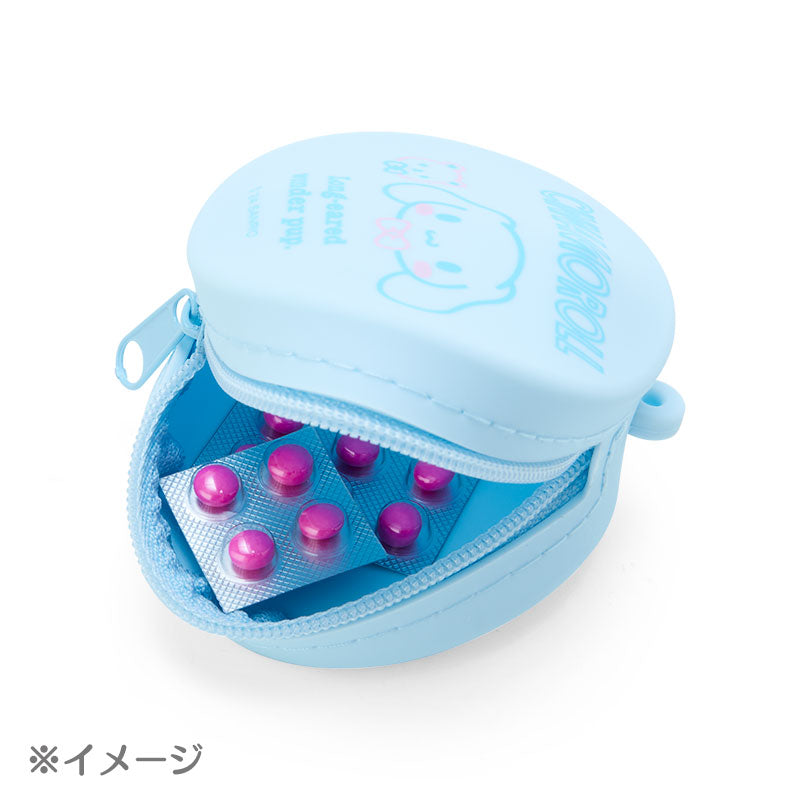 Sanrio | Mini Case Charm Keychain 日本三丽鸥 硅胶圆形零钱包/小药盒 挂件/钥匙链/线圈/珠链/登山扣 可拆卸