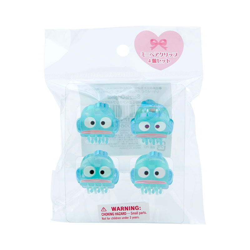 Sanrio | Mini Hair Clip (Set Of 4 Pieces) 日本三丽鸥 大脸极光炫彩发抓/4个入 丑鱼/人鱼汉顿Hangyodon