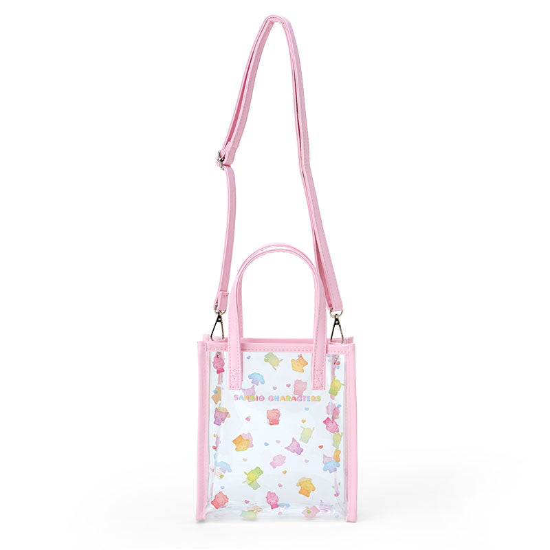 Sanrio | Shoulder Equipped Clear Tote Bag 2Way 18×6×20Cm (Gummy Candy) 日本三丽鸥 2种背法托特包/斜挎包/透明小包（软糖风）