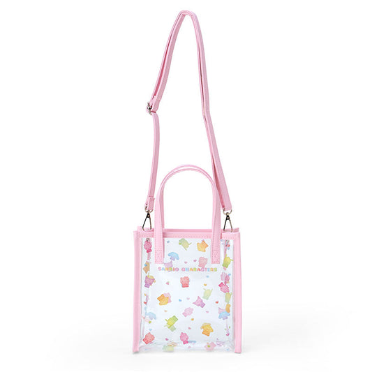 Sanrio | Shoulder Equipped Clear Tote Bag 2Way 18×6×20Cm (Gummy Candy) 日本三丽鸥 2种背法托特包/斜挎包/透明小包（软糖风）