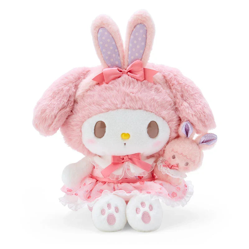 Sanrio | My Melody Plush Toy 23×12×26Cm (My Little Treasure) 日本三丽鸥 美乐蒂 毛绒玩偶/公仔（小羊必爱诺生日）