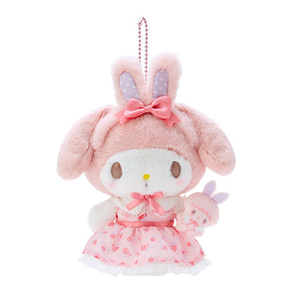 Sanrio | My Melody Plush Keychain Mascot Holder 14×7×19Cm (My Little Treasure) 日本三丽鸥