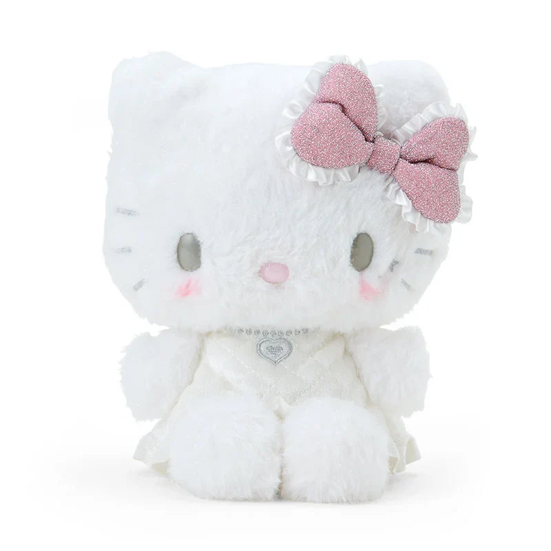 Sanrio | Hello Kitty Plush Toy 25.7 X 18.2 11.7Cm (Angel Little Devil Design) Angel (Pink) 天使