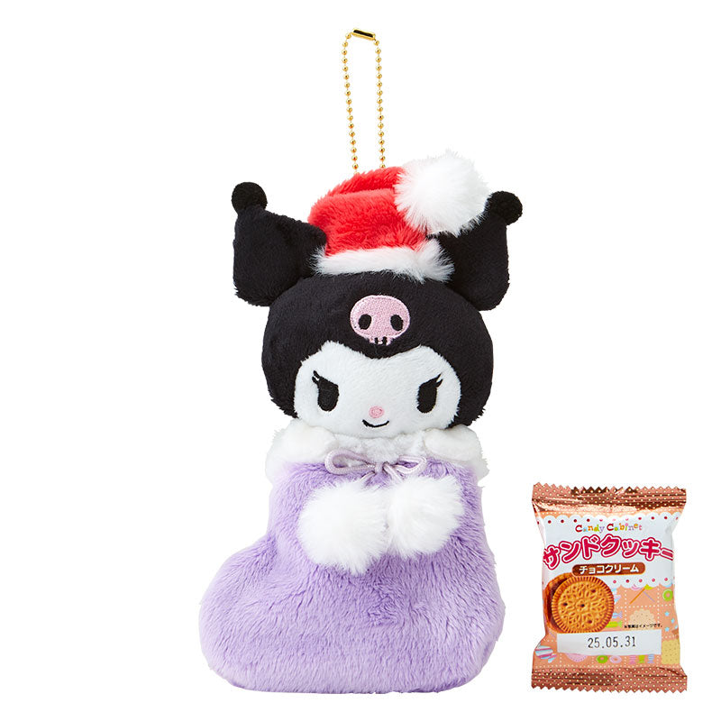 Sanrio | Kuromi Cookie & Boot Mascot Holder Plush Keychain 11×4.5×21Cm (Christmas)
