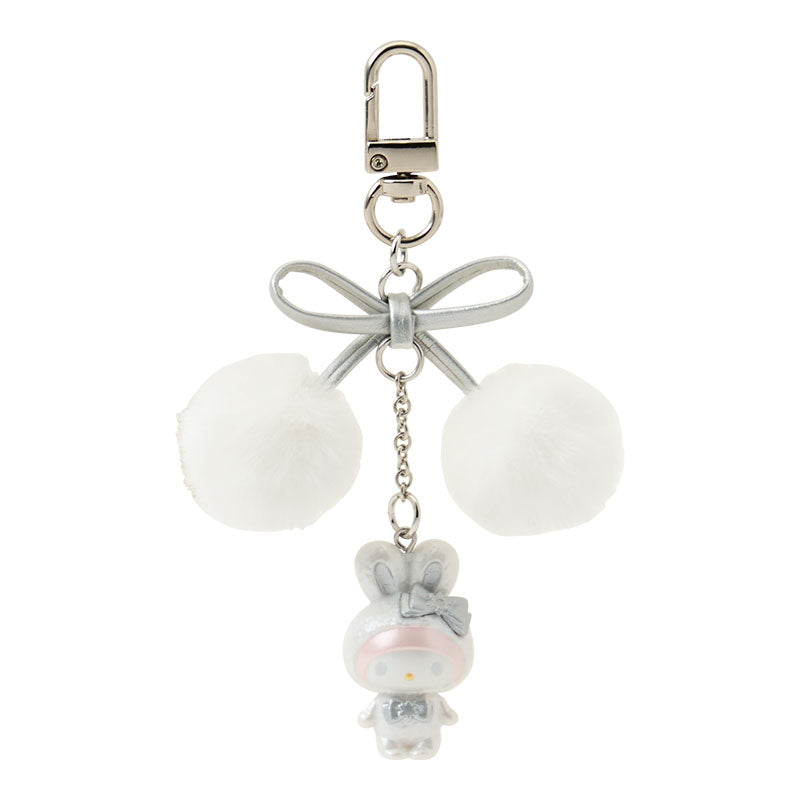 Sanrio | My Melody Phone Charm Keychain 9.3×2.5×17Cm (Fluffy Snow Rabbit)